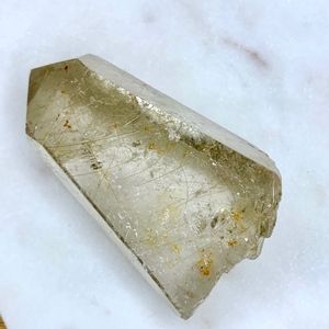 Rutilated Quartz Crystal Gemstone